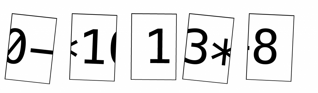 Math Puzzle: Try to put the pieces in the right way together and solve the calculation.