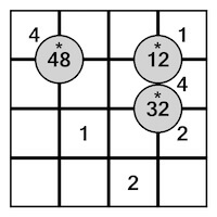 Math-Sudoku exercise first example