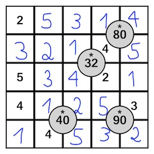 Math-Sudoku exercise 2 solution