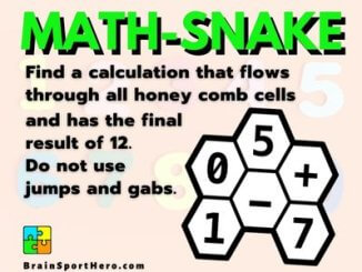 Math Snake Cover find the hidden calculation
