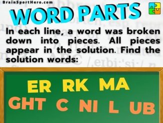 Word parts cover