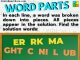 Word parts cover